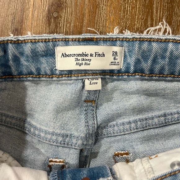 Abercrombie & Fitch Denim - Abercrombie & Fitch Light Blue High Rise Skinny Jeans